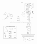 Carburetor Gaskets Diagram and Parts List for 198707-0144-E1  Briggs and Stratton Engine